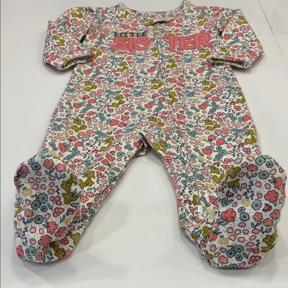Carter’s Child of Mine Baby Girl Floral Sleeper – Size 3–6 Months - Picture 4 of 8
